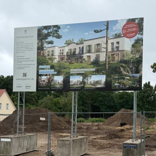 Blassmann Immobilienwerbung Bauschild Berlin
