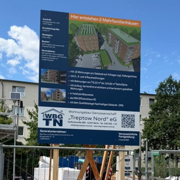 Blassmann Immobilienwerbung Bauschild