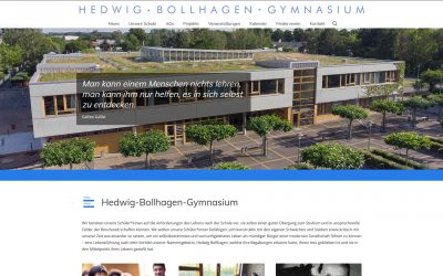 Website für Hedwig-Bollhagen-Gymnasium Velten