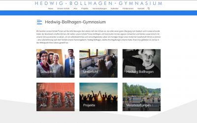 Website für Hedwig-Bollhagen-Gymnasium Velten