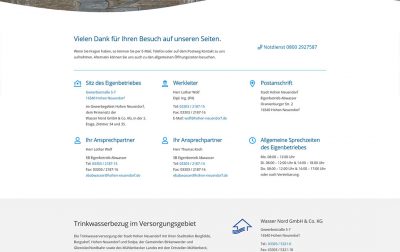 Eigenbetrieb Abwasser Hohen Neuendorf Website