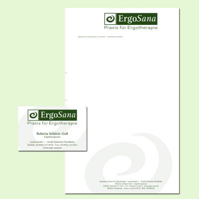 ErgoSana Corporate Design Printmedien