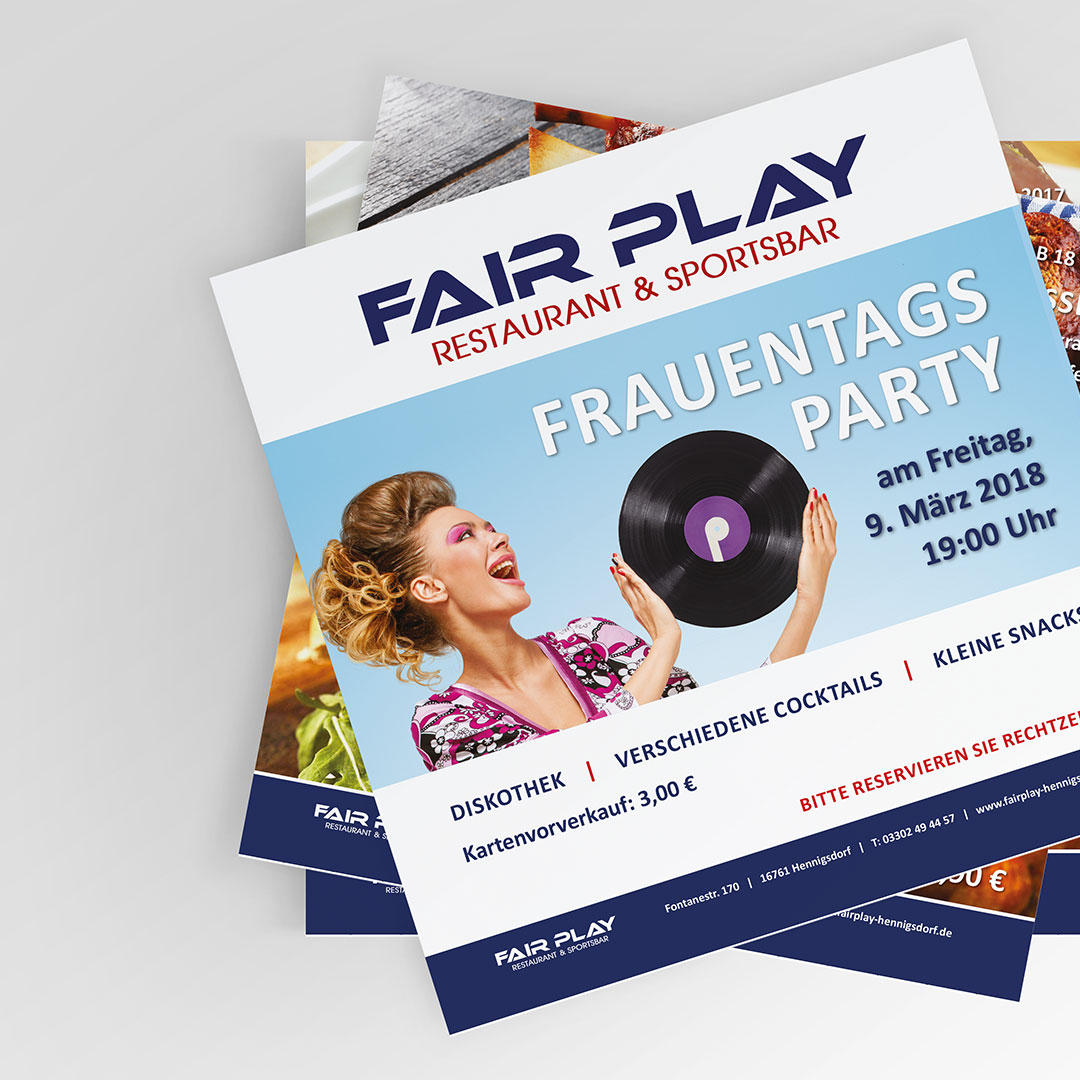 Fair Play Clubhaus Printkampagne