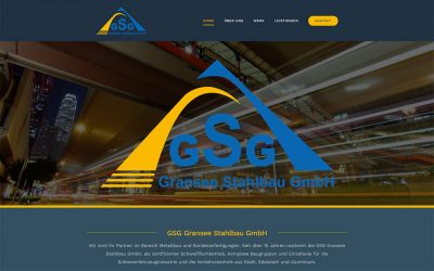 GSG Gransee Stahlbau GmbH Webseite Redesign