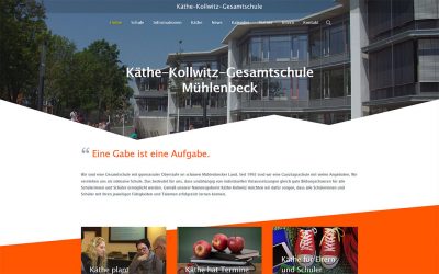 Käthe-Kollwitz-Gesamtschule Mühlenbeck Website Redesign