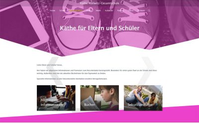 Käthe-Kollwitz-Gesamtschule Mühlenbeck Website Redesign
