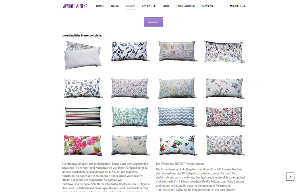 Lavendel und mehr Wendland Website