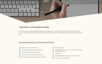 Oberschule Lehnitz Website