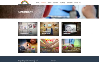 Regenbogenschule Hennigsdorf Website