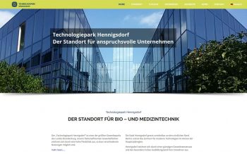 Technologiepark Hennigsdorf Website