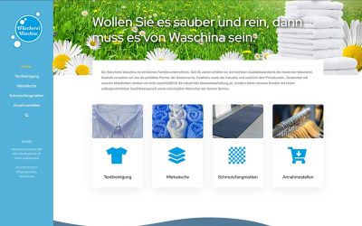 Wäscherei Waschina GbR responsive WorPress Website