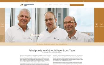 Orthopädie Zentrum Tegel Website